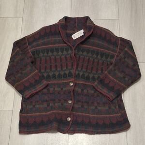Vintage BEMIDGI WOOLEN MILLS Western USA Women’s 100% Wool Jacket Size L